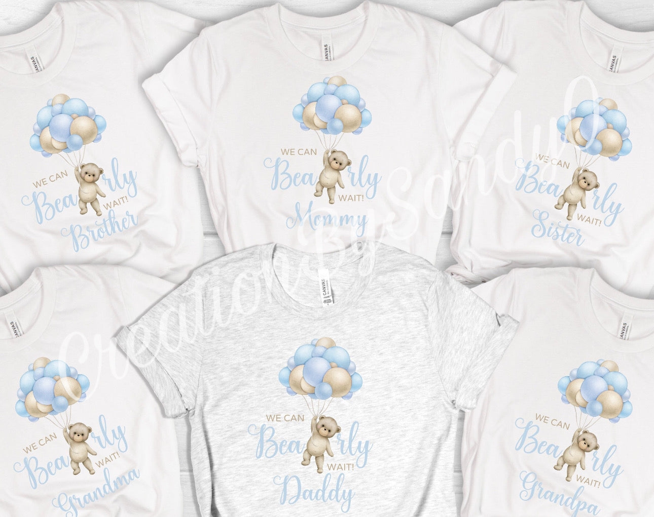 D151 Bear Blue 2 | DTF Transfers | DTF |