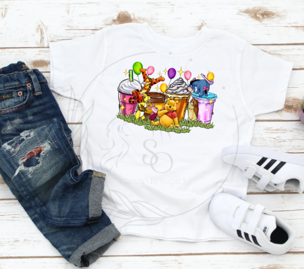D6 DTF TRANSFERS | Winnie the pooh coffee cup