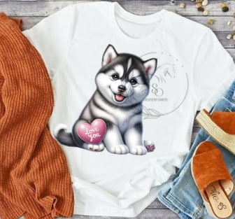 D67 DTF TRANSFERS | DTF| Husky Love You