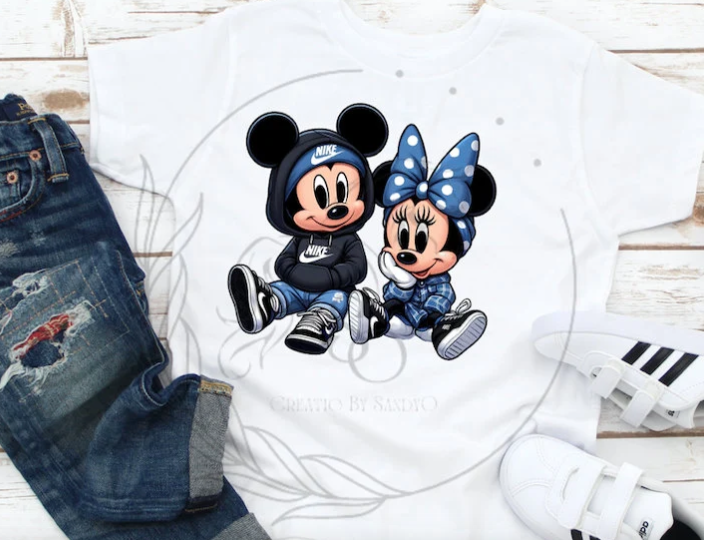 D72 DTF TRASFERS | DTF| Bebe Minnie and Mickey Mouse