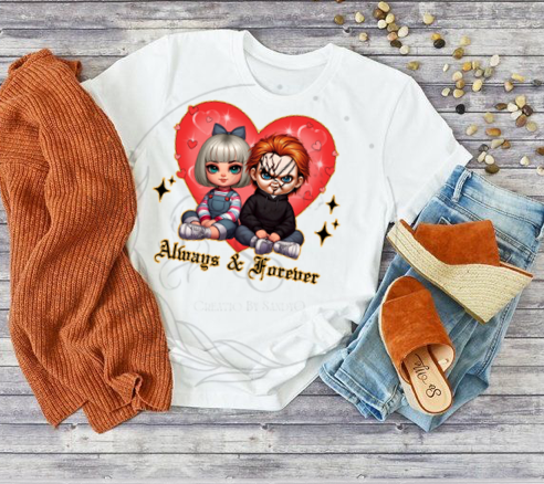 D75 DTF TRANSFERS | DTF| horror couple