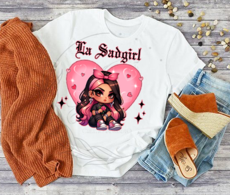 D84 DTF TRANSFERS | DTF| Sadgirl Pink