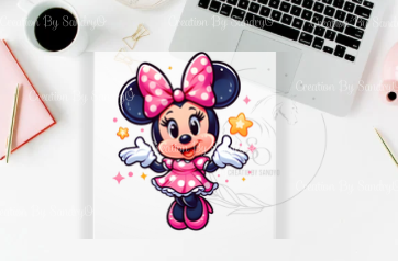 D87 DTF TRANSFERS | DTF| minnie mouse