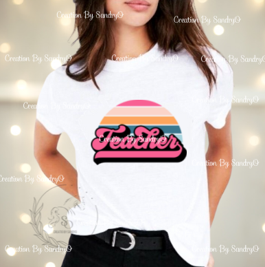 D139 Teacher | Design #3 | DTF Transfers | DTF