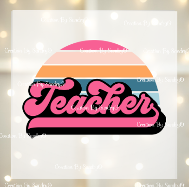 D139 Teacher | Design #3 | DTF Transfers | DTF