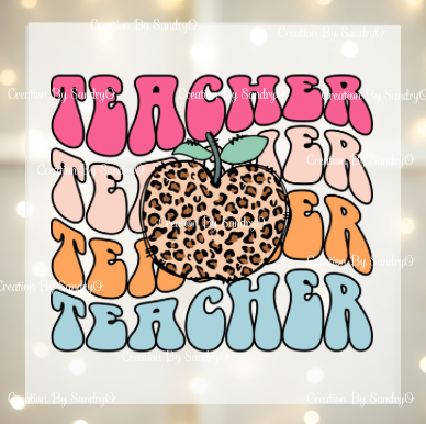 D144 Teacher | Design #8 | DTF Transfers | DTF