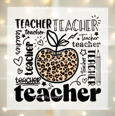 D141 Teacher | Design #5 | DTF Transfers | DTF