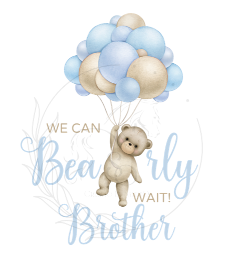 D151 Bear Blue 2 | DTF Transfers | DTF |