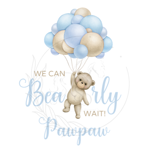 D151 Bear Blue 2 | DTF Transfers | DTF |