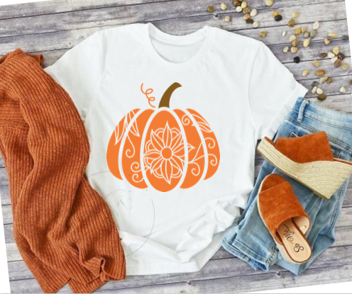D173 | pumpkin | READY TO PRESS | TRANSFER SHEET