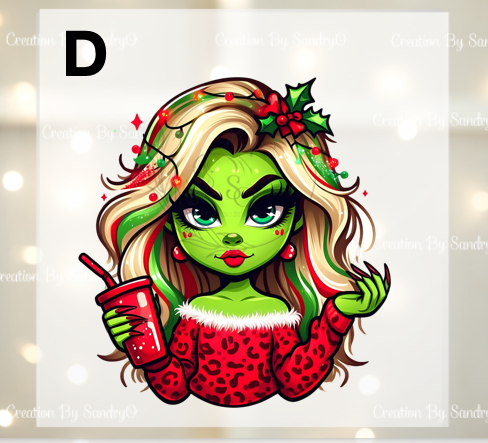 D205 DTF TRASFERS | Navidad Grinch