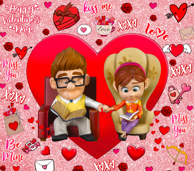 T876 Transfers De Sublimacion San Valentin | Carl - Ellie