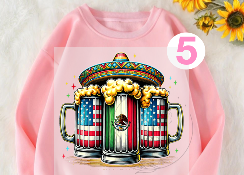 D234 | DTF TRANSFER | 5 DE MAYO