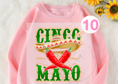 D234 | DTF TRANSFER | 5 DE MAYO