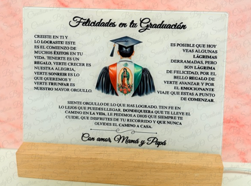 S14 Recuerdo de Graduacion, Placa de luz LED