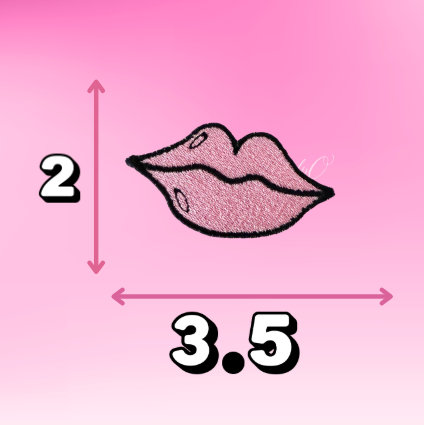 Pink & Red Kiss Patches | X8 | Patch