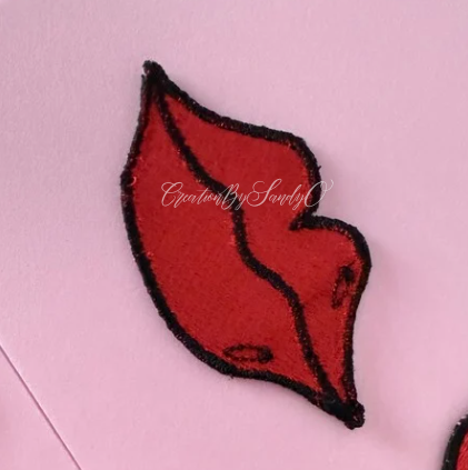 Pink & Red Kiss Patches | X8 | Patch