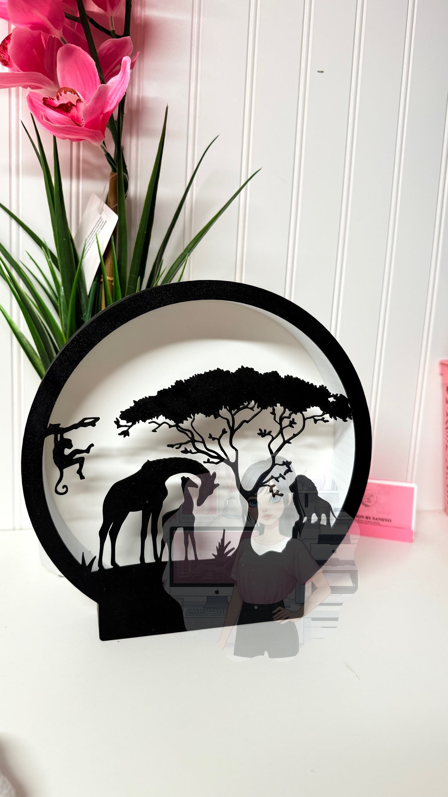 Safari LED Decorative Lamp with Animal silhouettes | D1