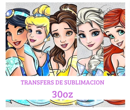 TRANSFERS DE SUBLIMAICON DE 30oz