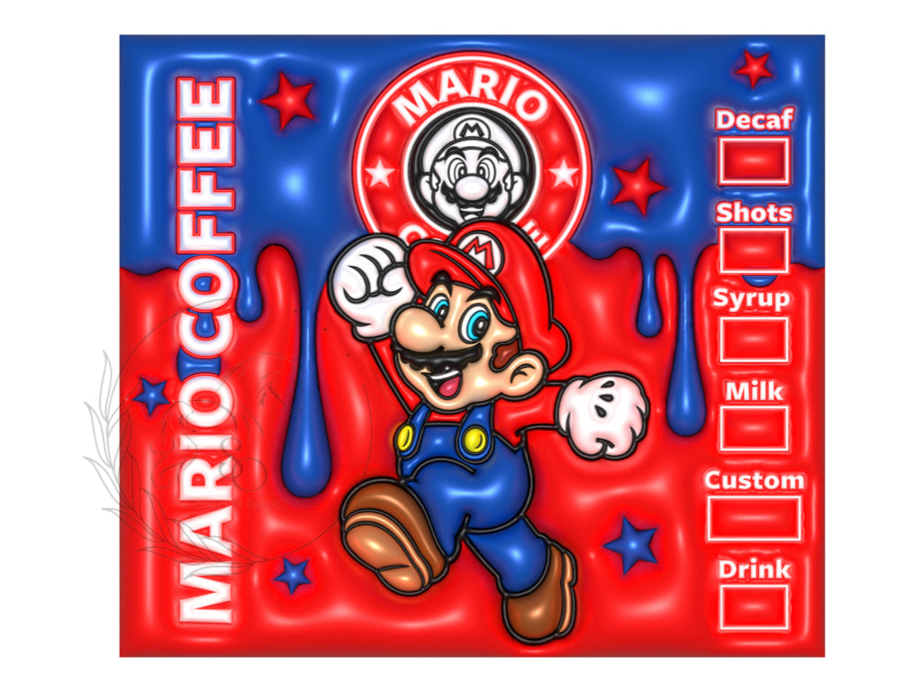 T112 Mario Sublimation Transfer