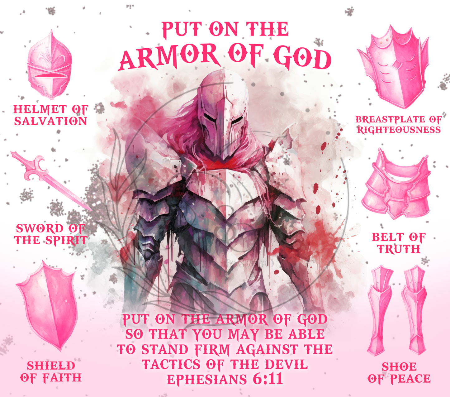 T499 Sublimation Transfer Put on the armor of God