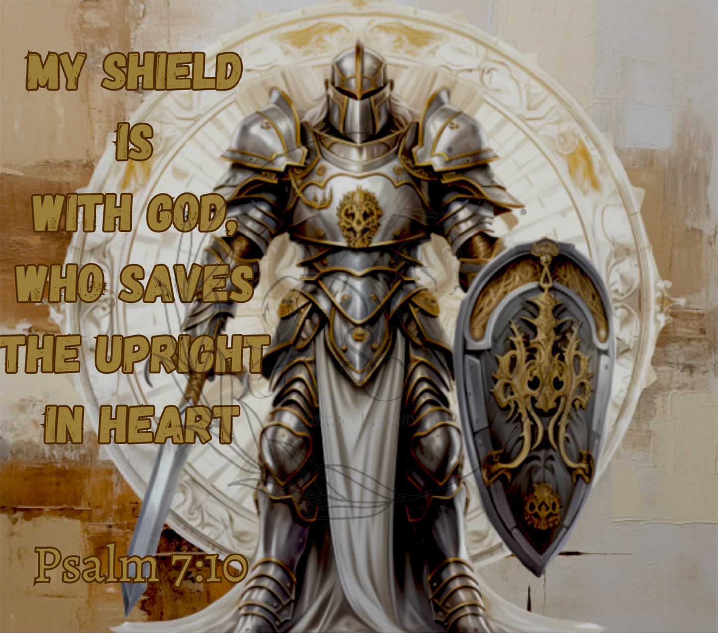 T501 Transfer Para Sublimacion My Shield Is With God