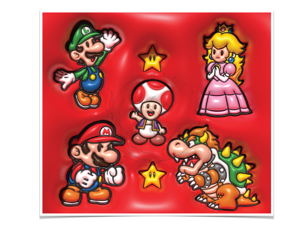 T115 Super Mario 3 Sublimation Transfer