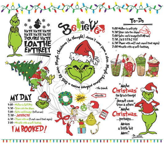 T345 Grinch Sublimation Transfer