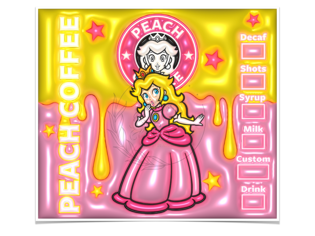 T116 Peach Princess 2 Sublimation Transfer