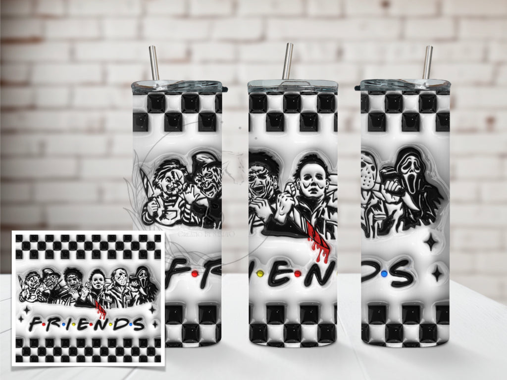 T137 Frends Horror Movie Sublimation Transfer