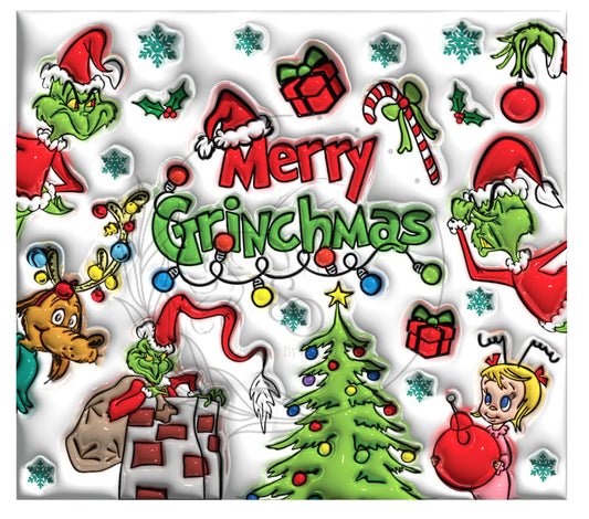 T825 | Sublimation Transfers | Grinch | Christmas