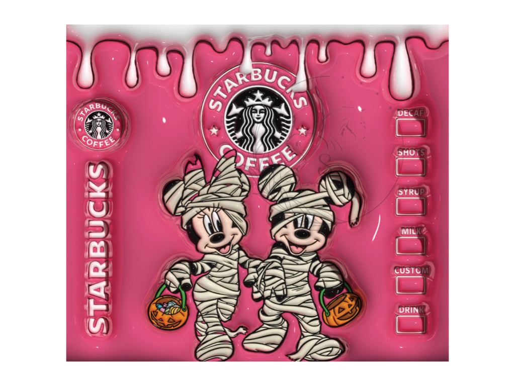 T125 Transfer De Sublimacion | Halloween | Minnie Y Micky Mouse