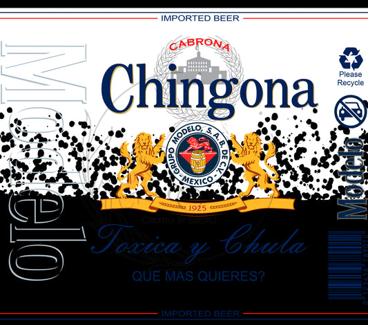 T399 Chingona Black Sublimation Transfer