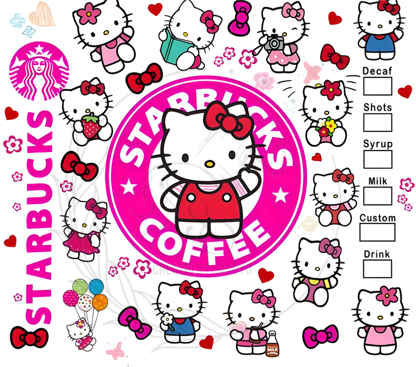 T377 Treansfer De Sublimacion Hello Kitty