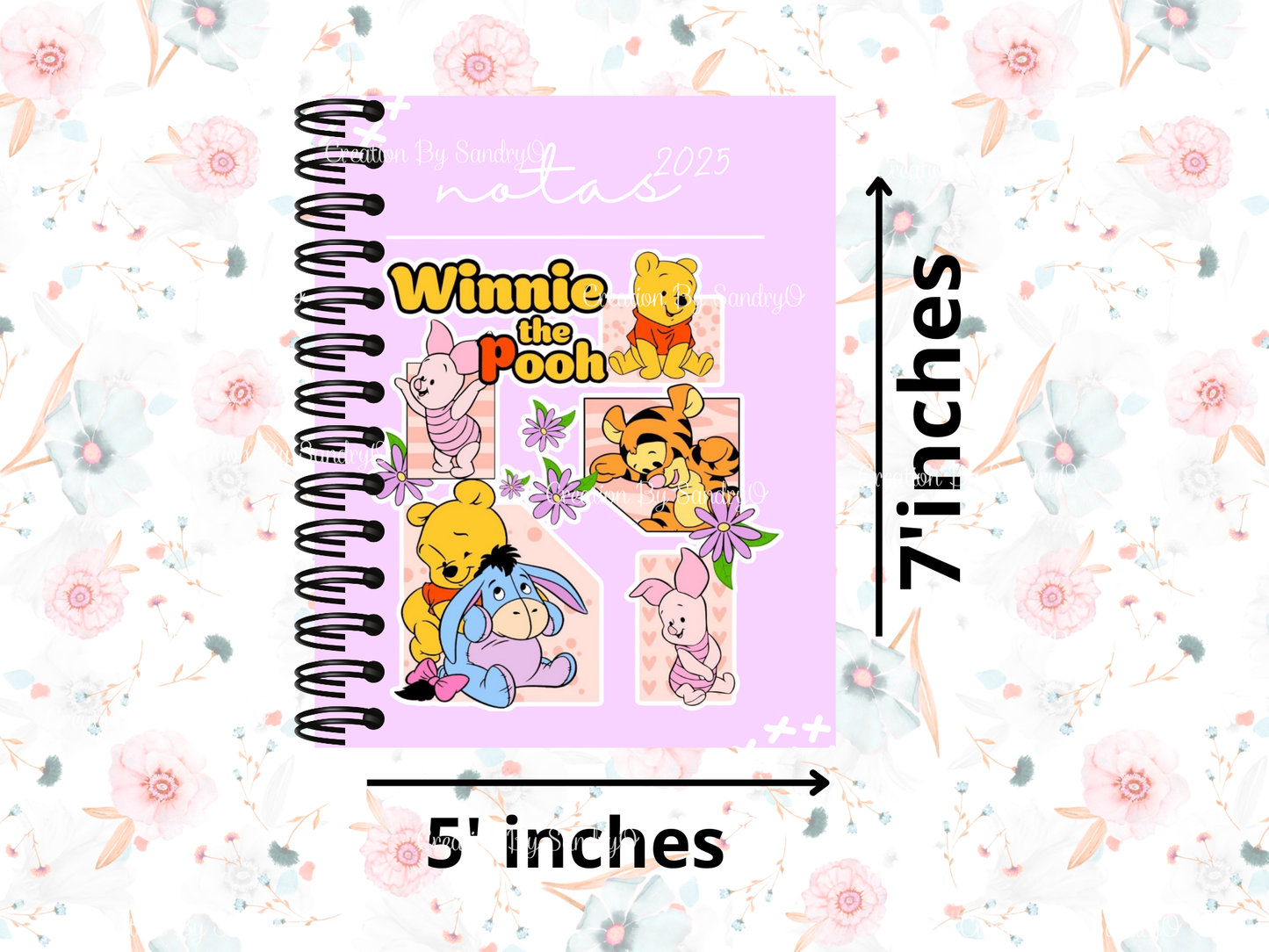 C3 | CUADERNO Y LIBRETA | Winnie the pooh | Rosa o Lila