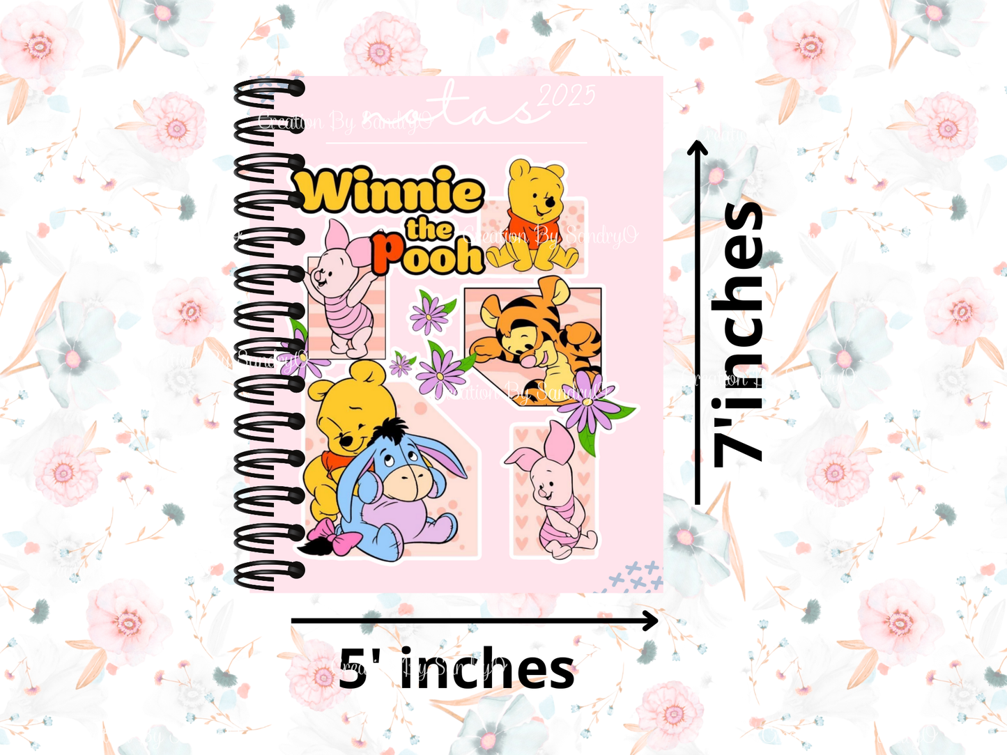 C3 | CUADERNO Y LIBRETA | Winnie the pooh | Rosa o Lila