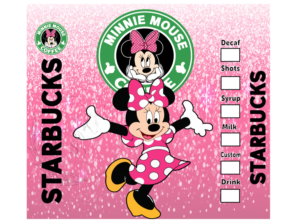 T108 Minnie Mouse Sublimation Transfer