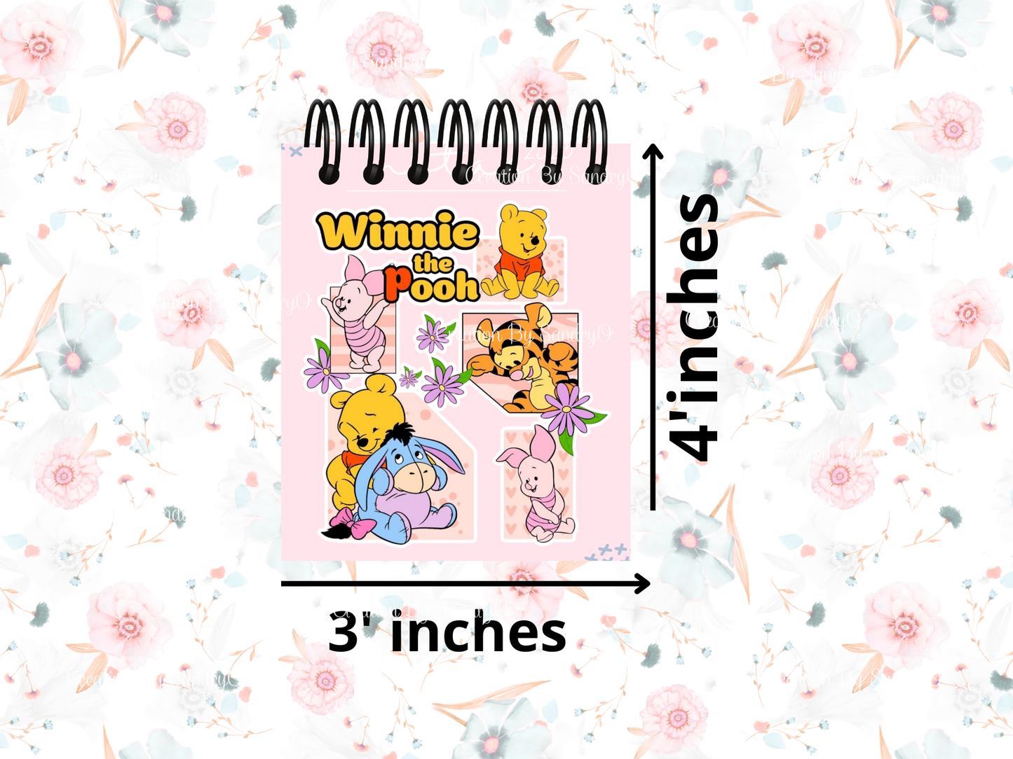 C3 | CUADERNO Y LIBRETA | Winnie the pooh | Rosa o Lila