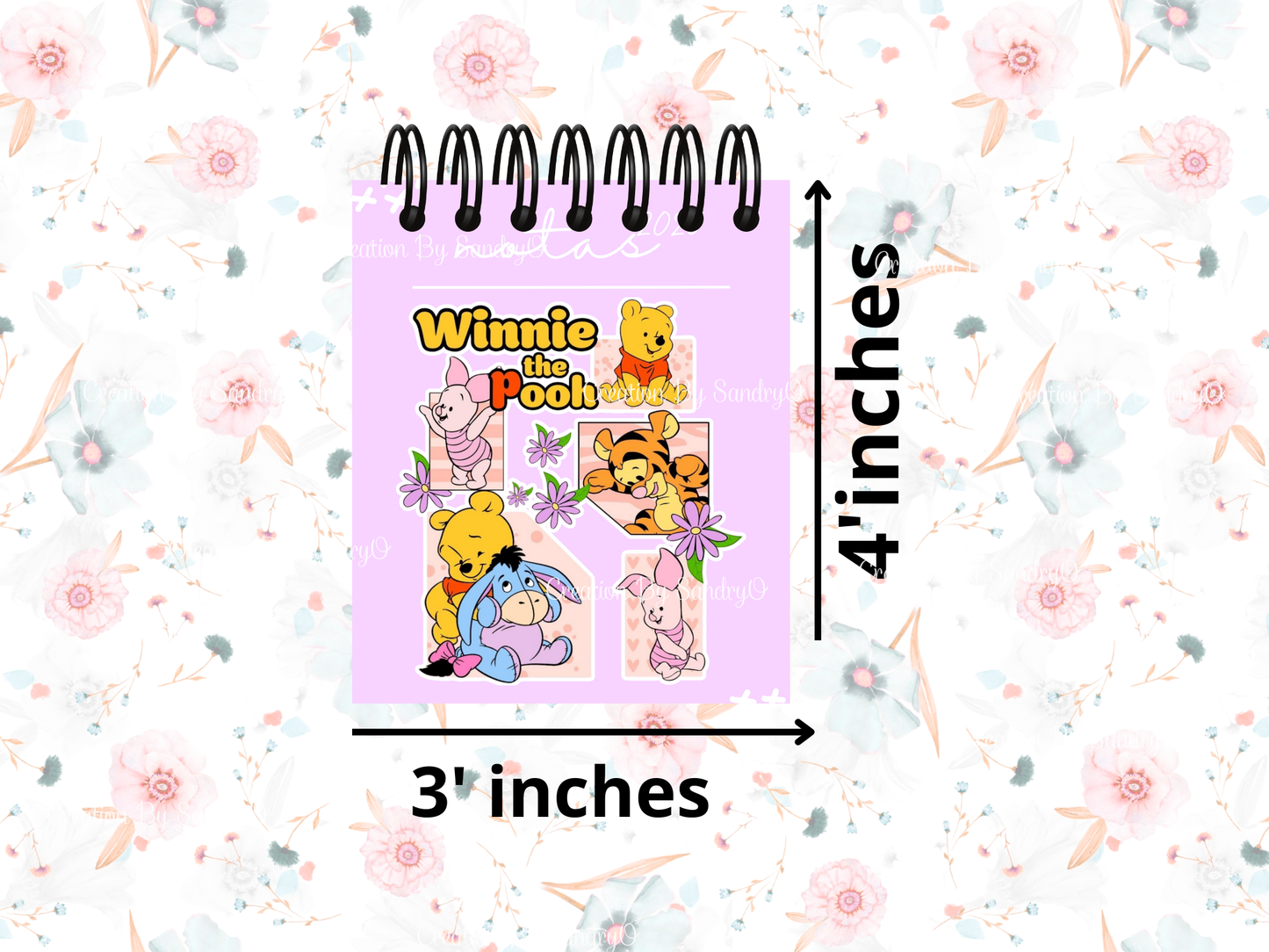 C3 | CUADERNO Y LIBRETA | Winnie the pooh | Rosa o Lila