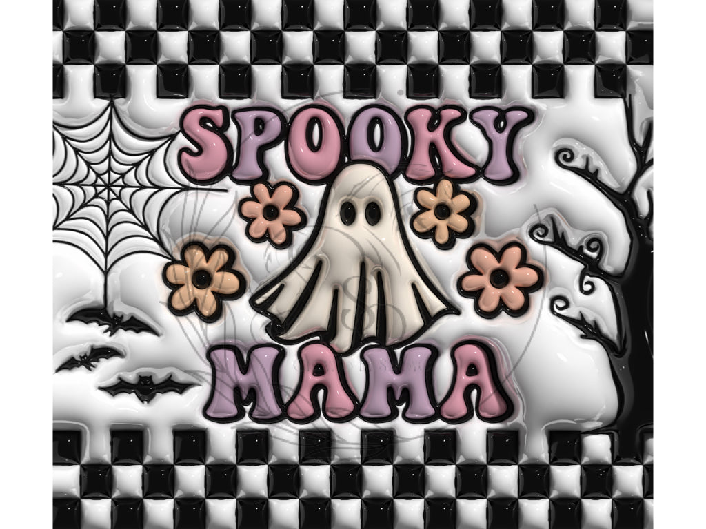 T152 Spooky Mama Sublimation Transfer