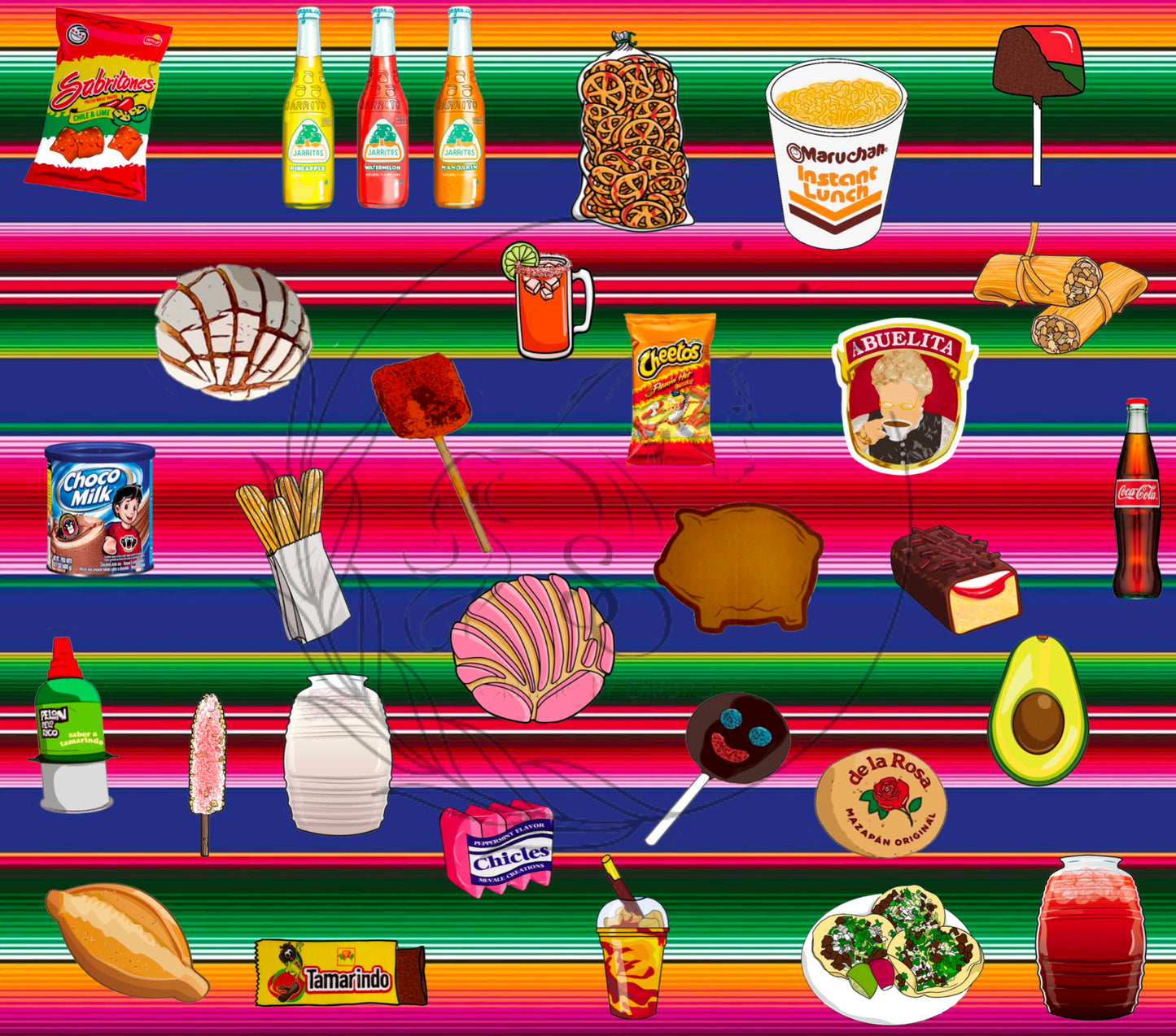 T470 Sublimation Transfer Mexican Snacks