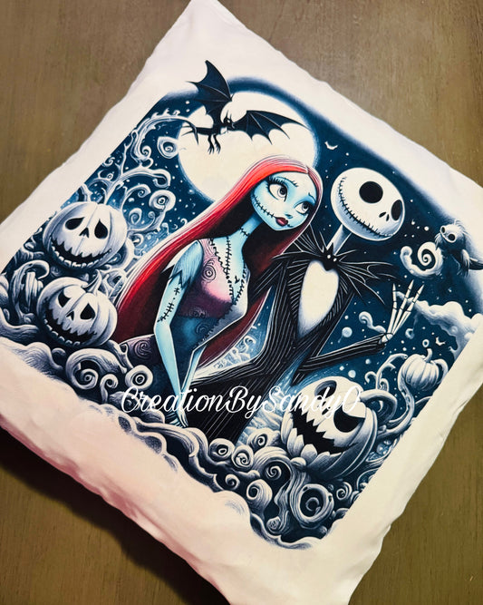 X1 | Funda para almohada | Jack and Sally | Halloween