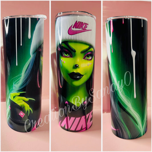 V234 | Tumbler Cup | Grinch Girl