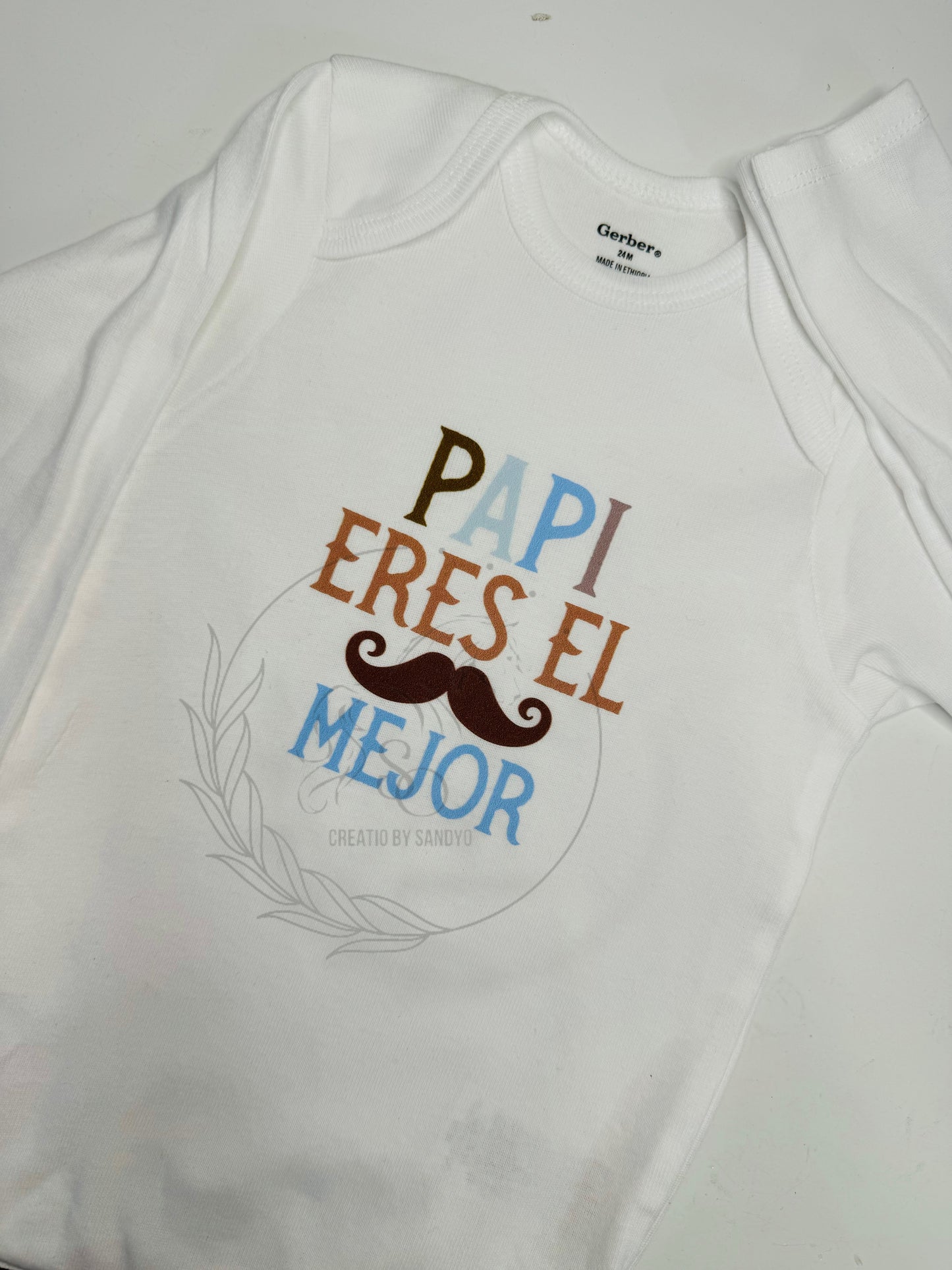 L3| camiseta con diseño | Papi eres el mejor