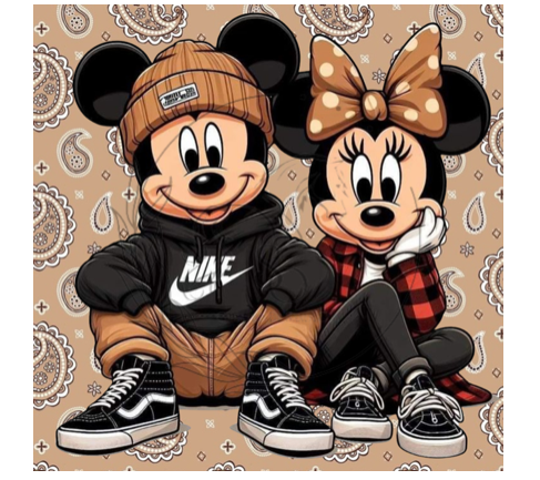 T503 Transfer Para Sublimacion | Mickey and Minnie Mouse