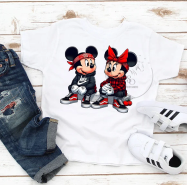 D41 DTF TRASFERS | Mickey Mouse & Minnie Mouse