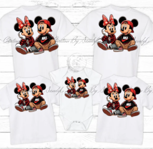 D42 DTF TRASFERS | Mickey Mouse & Minnie Mouse