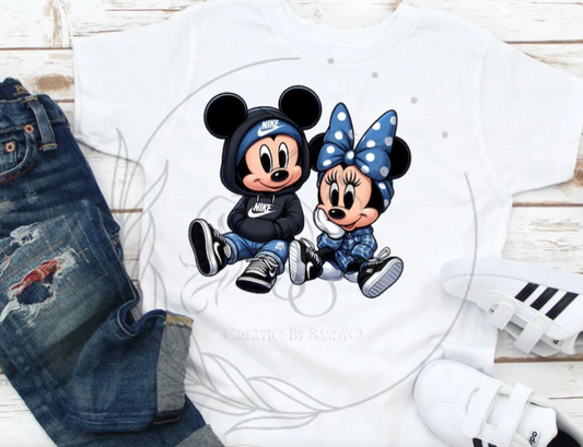 D72 DTF TRANSFERS | DTF| Baby Minnie and Mickey Mouse