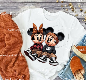 D86 DTF TRASFERS | DTF| Bebe Minnie and Mickey Mouse C