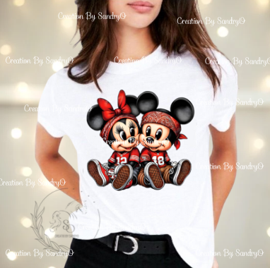 D114 Micky Mouse and Minnie Mouse | DTF Transfers | DTF